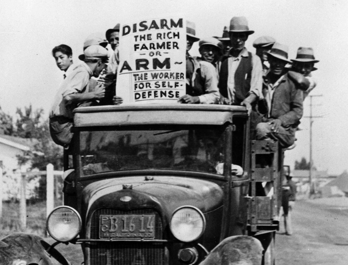 Strikers demanded that local police take action after cotton growers in Pixley and Arvin, California, opened fire on unarmed Mexican pickers, killing three people. Instead, authorities issued additional gun permits to growers and appointed many as deputies. Eventually, several growers in the Pixley incident were prosecuted for murder (and later acquitted by a friendly jury), while a strike leader was charged with criminal syndicalism.