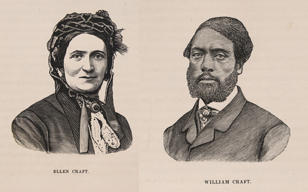 Ellen Craft&nbsp;and&nbsp;William Craft<strong>&nbsp;</strong>were formerly enslaved abolitionists who escaped bondage in Georgia in 1848. Their escape was widely publicized and they became prominent public speakers in the anti-slavery movement. But facing the threat of recapture with the passage of the Fugitive Slave Act in 1850, they fled the U.S. and settled in England from where they continued to speak out against slavery.