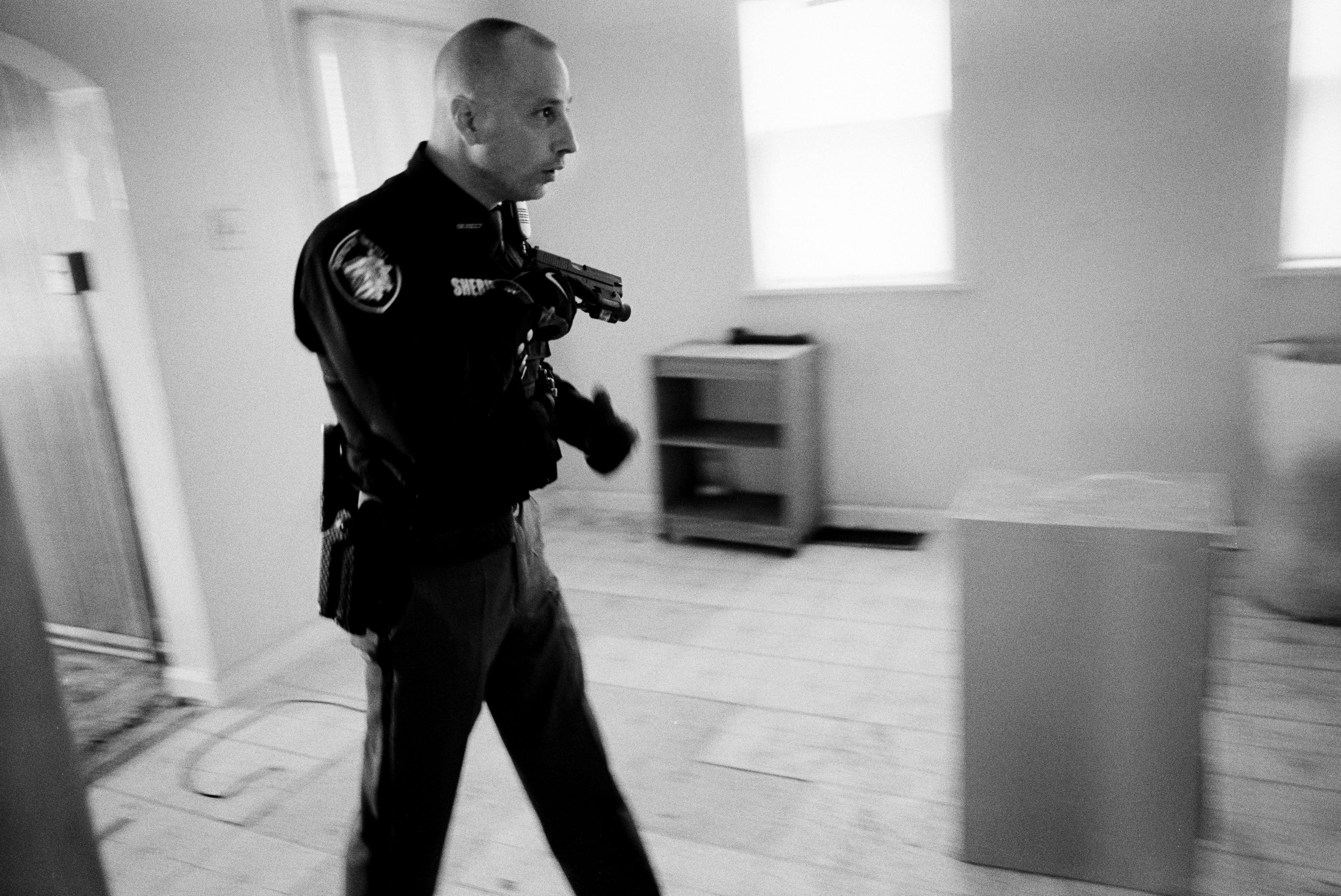 In February 2009, the primary duty of a detective in the Cuyahoga County Sheriff’s Department involved enforcing court-ordered mortgage foreclosures in Cleveland, Ohio, homes. Brandishing his gun, his routine included delivering warnings, final notices, and supervising evictions—and in this case, ensuring that evicted families did not return.