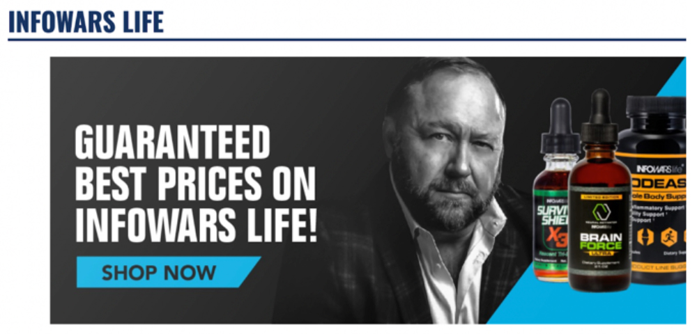 Alex Jones and his Infowars website were among the most notorious of the far-right’s online purveyors of conspiracies. Founded in 1999 and gaining followers with the distortions that targeted the Obama presidency, the website drew ten million visitors monthly, far outpacing major online news outlets. Called a “one-stop shop” for extremist fantasies, Infowars’s most infamous false charge arose after the 2012 Sandy Hook Elementary School killings, when Jones denounced the murder of twenty-six people as a “false flag,” a deception accomplished via “green screen” technology and “crisis actors.” Amid its charges of pedophile Democrats and other conspiracy theories, Infowars also promoted merchandise, from questionable dietary supplements to survival gear. After Jones was banned from most leading online platforms, those products became his major source of revenue (totaling 5 million from 2015 to 2018). Much of that money, however, was directed to defending the many lawsuits brought on by Infowars’s falsehoods.