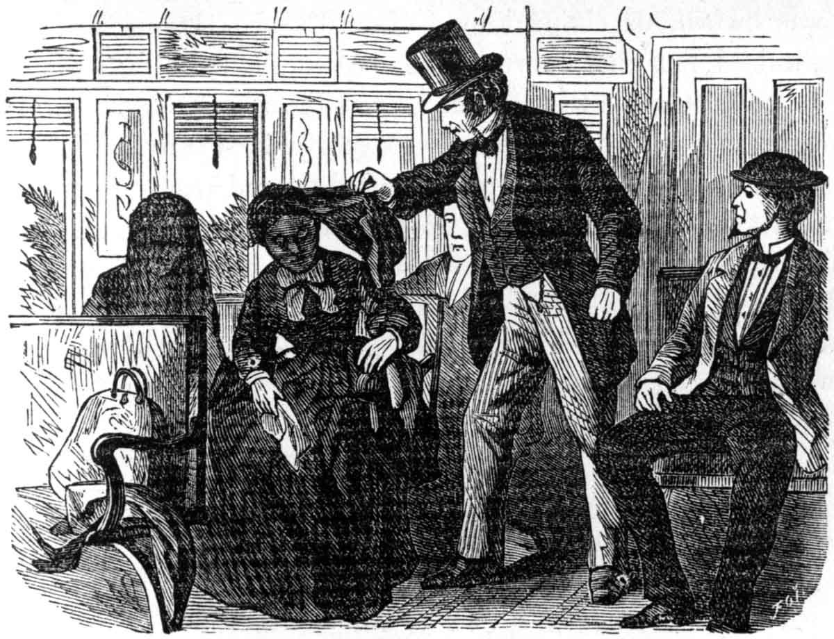 After passage of the Fugitive Slave Law, Black women who had escaped bondage and were living in the North sometimes wore veils when they appeared in public to avoid identification by catchers.