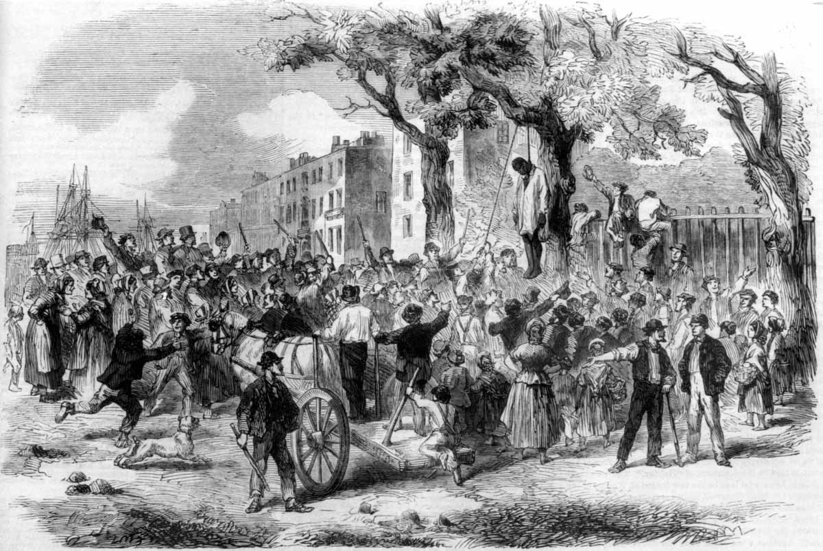 The lynching of a Black man on Clarkson Street.