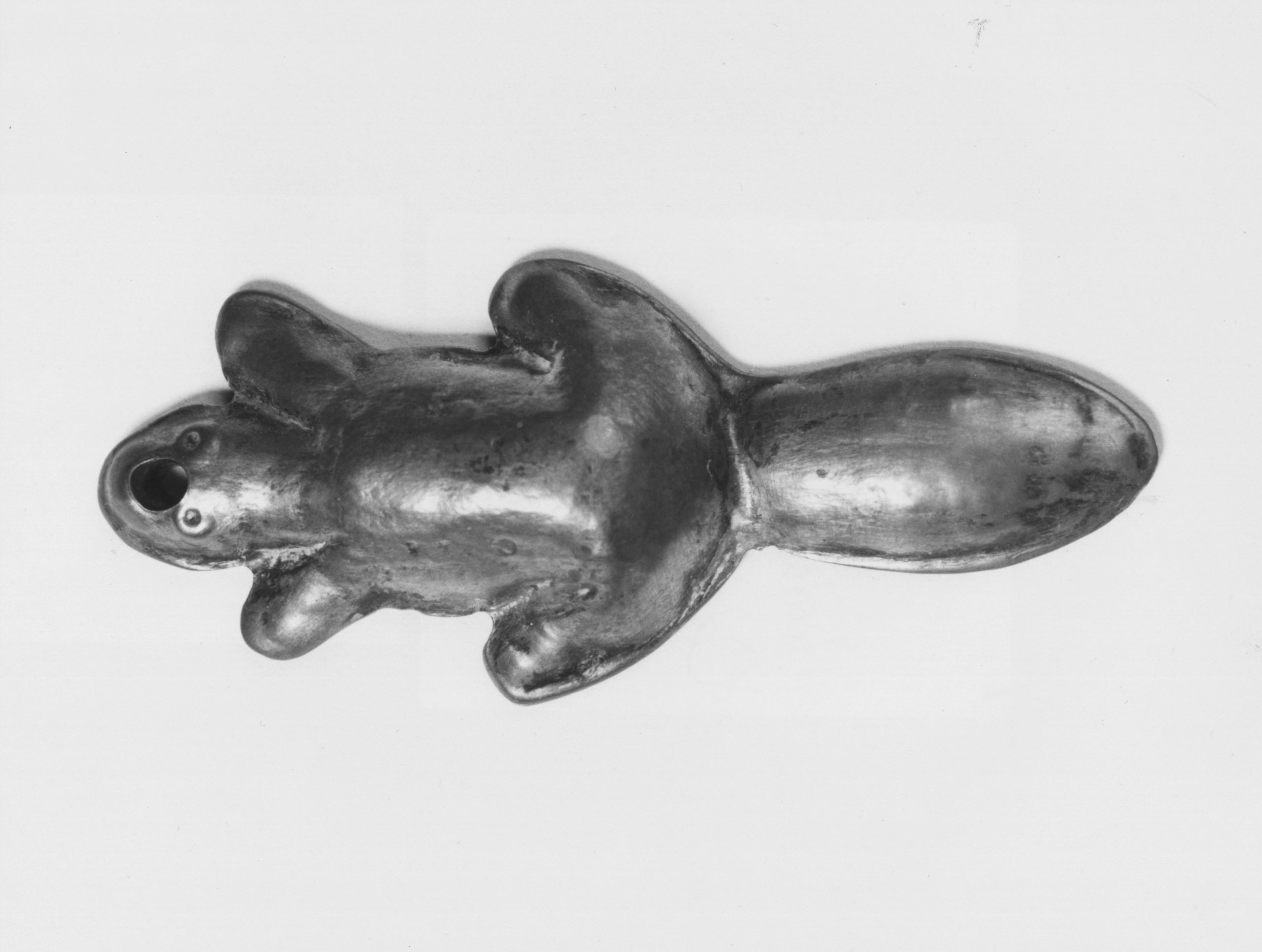 This small copper beaver was equal in value to one beaver pelt in the Hudson Bay fur trade.