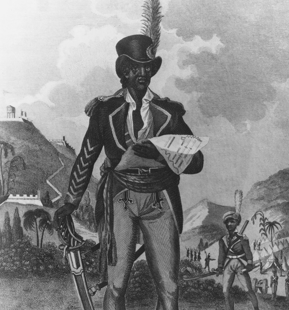 This portrait of the leader of the Saint-Domingue revolution was published in a contemporary British history book.