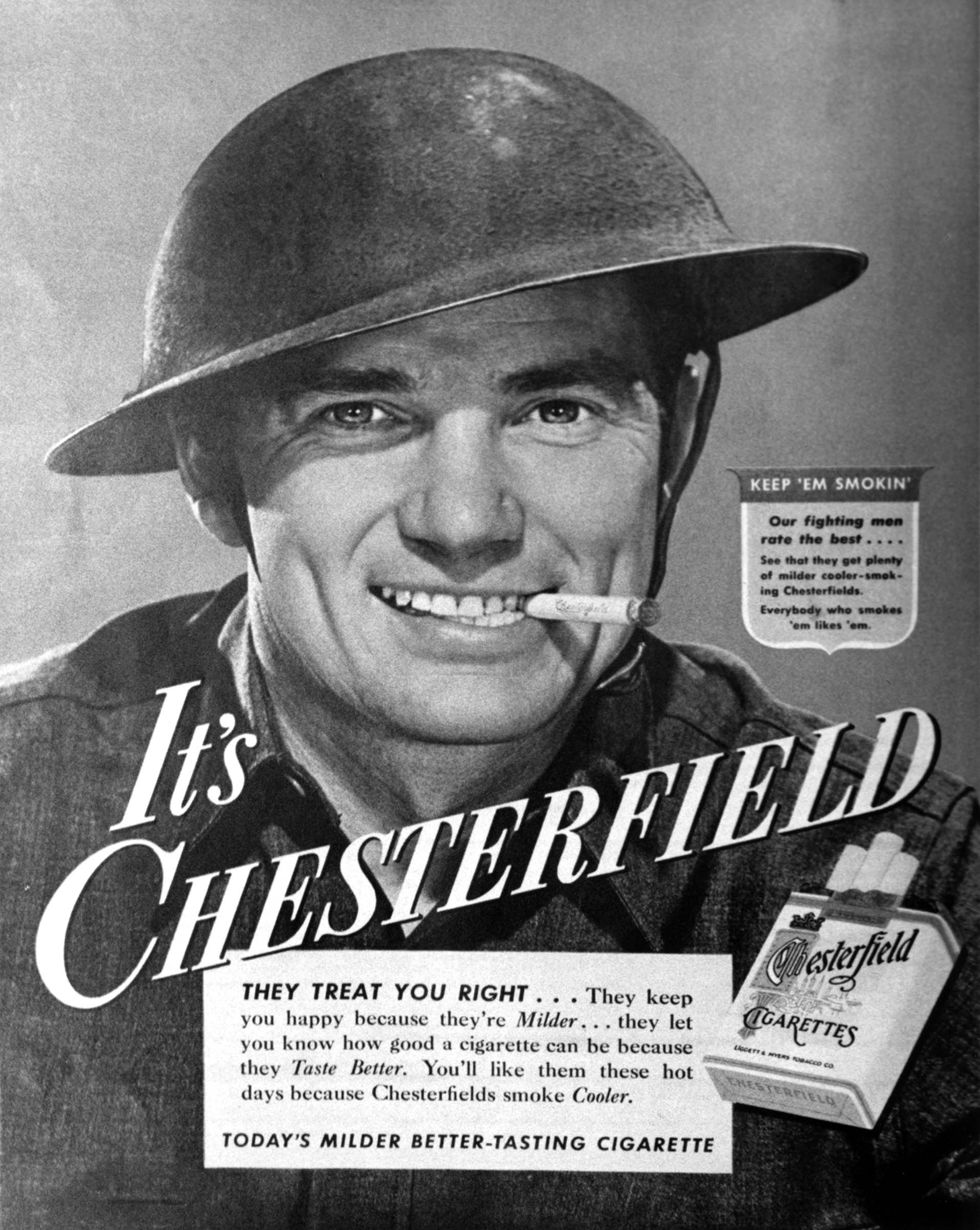 From smoking to skin care, advertisers rushed to identify their products with the war effort after the United States entered the conflict.