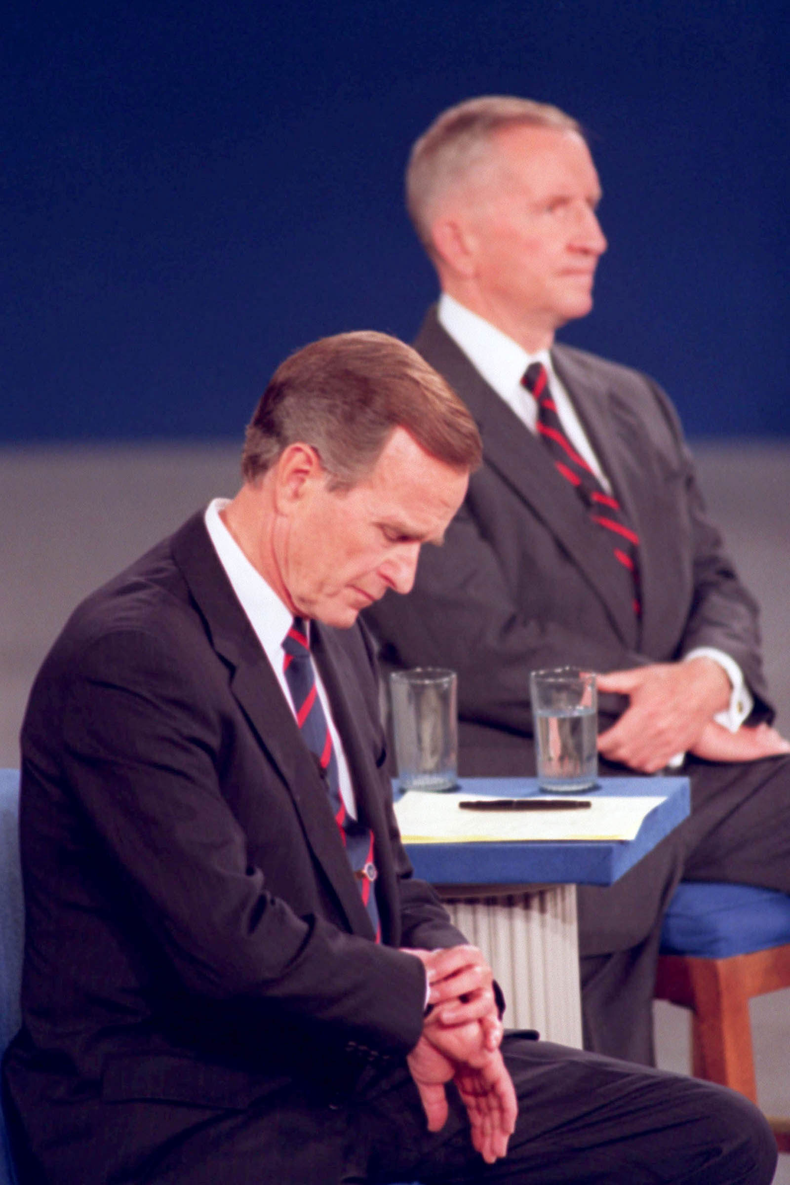 Although television viewers who watched the October 15, 1992, presidential debate might not have remembered the positions taken by the three major candidates on issues, many noted that George Bush twice consulted his watch during the proceedings. Some voters interpreted the gesture as an indication of President Bush’s detachment from issues affecting Americans.