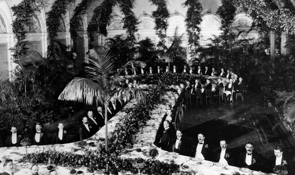 The managers of the nation’s competing steel companies gathered together in 1901 at&nbsp;Pittsburgh's Schenley Hotel ballroom to celebrate their merger into the giant U.S. Steel Corporation.