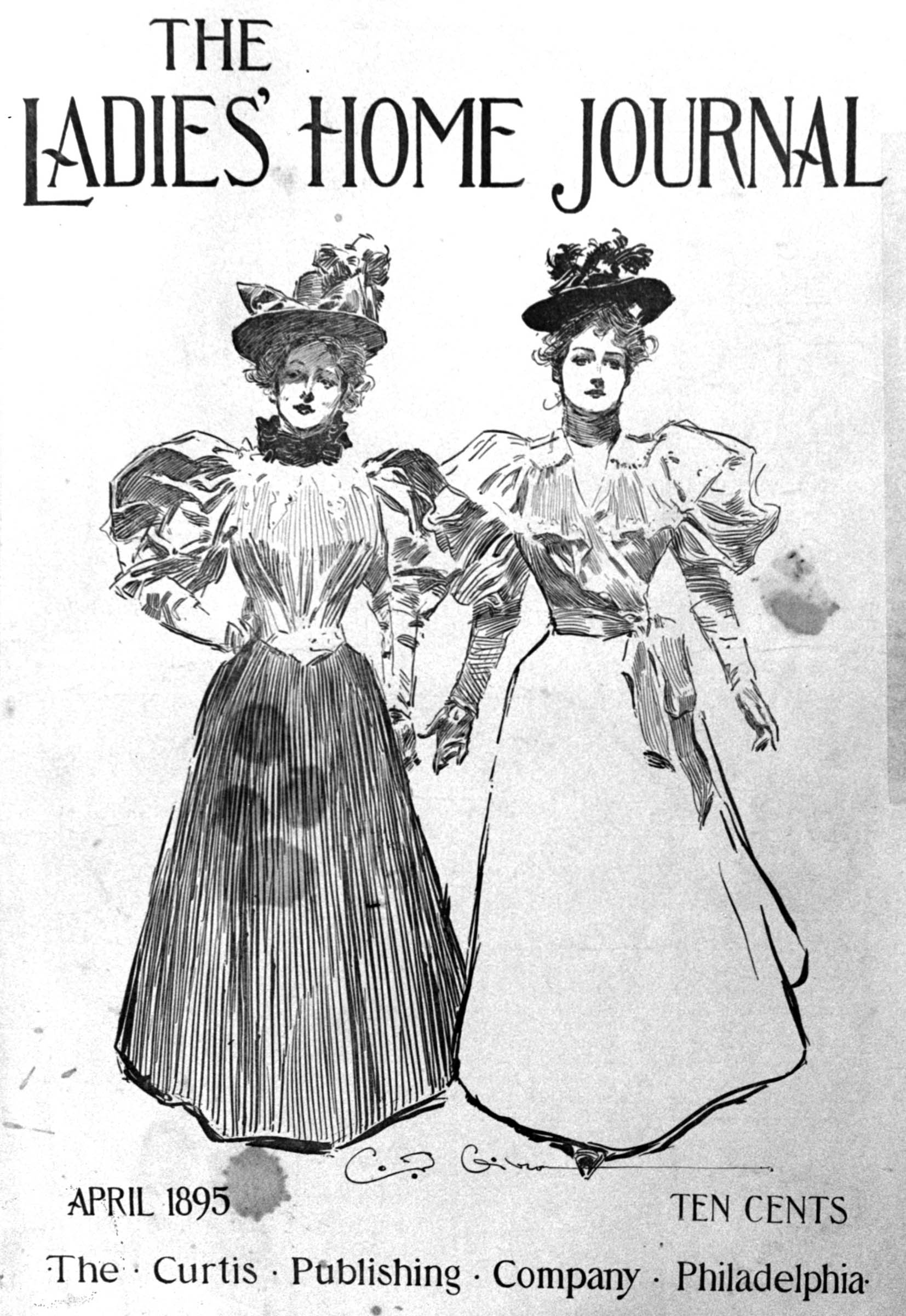 In the 1890s, Charles Dana Gibson’s magazine illustrations of fashionable young women gained wide popularity. The physical type that he portrayed became the standard of beauty, a romantic ideal that suggested a new independence while also celebrating the privileges and glamour of elite society.