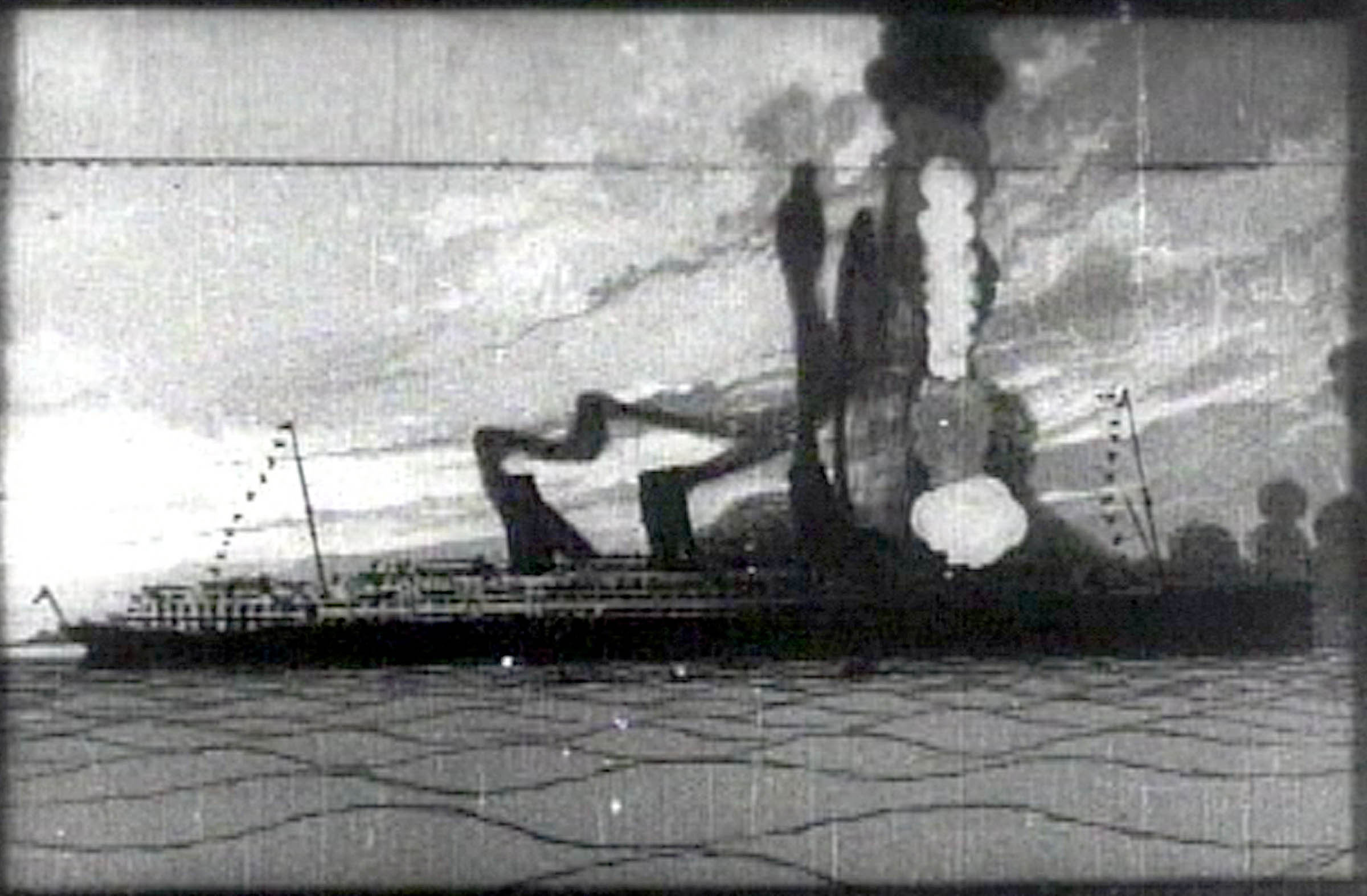 Winsor McCay became famous for his comic strips, notably his whimsical and architecturally extravagant <em>Little Nemo in Slumberland</em>, and pioneering animated cartoons such as his 1914 <em>Gertie the Dinosaur</em>. McCay’s 1918 The <em>Sinking of the Lusitania</em> was a milestone in the history of animation with its detailed and grim depiction of the event that departed from the simple slapstick standard of contemporary cartoons. It also marked the creation of a new, effective tool for mobilizing popular sentiments in a time of war.